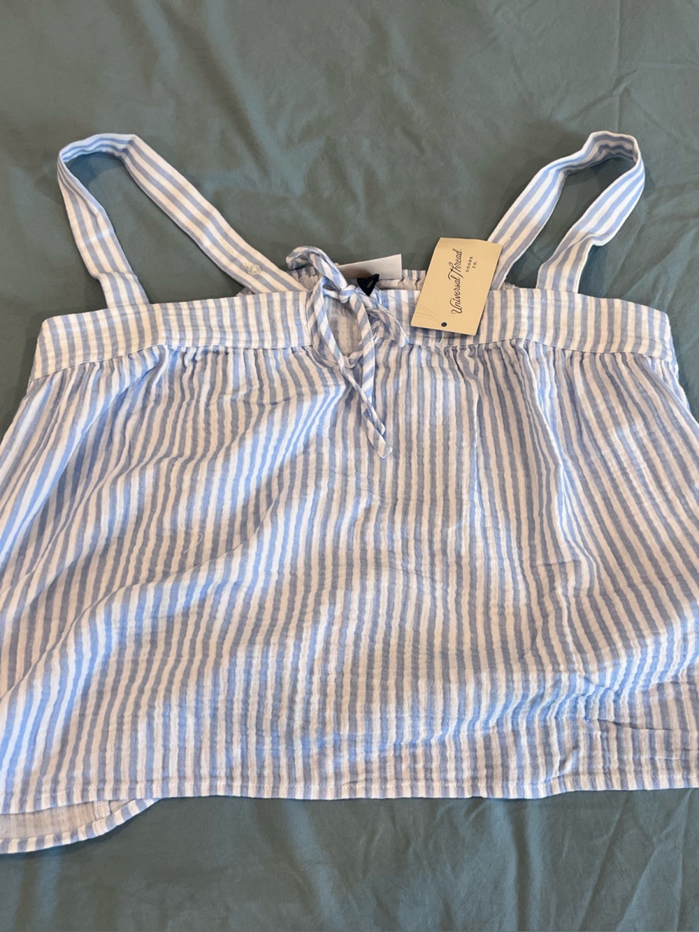 Women's Crinkled Texture Tie-Front Cami